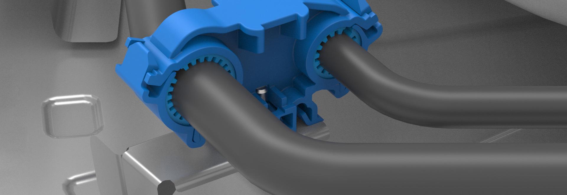 Cable routing for eds, thermal lines, chassis and powertrain